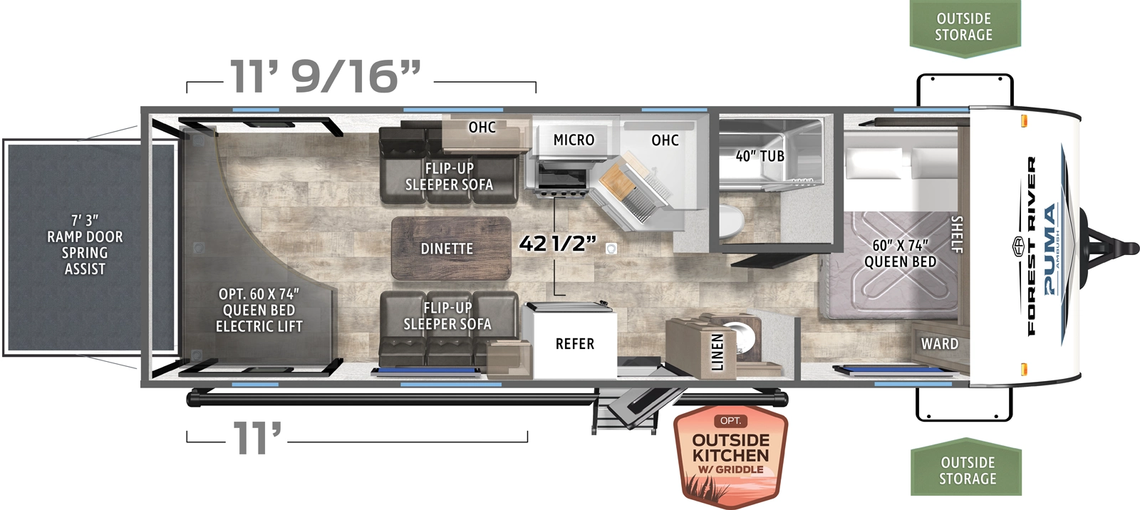 Puma Ambush 25TH Floorplan